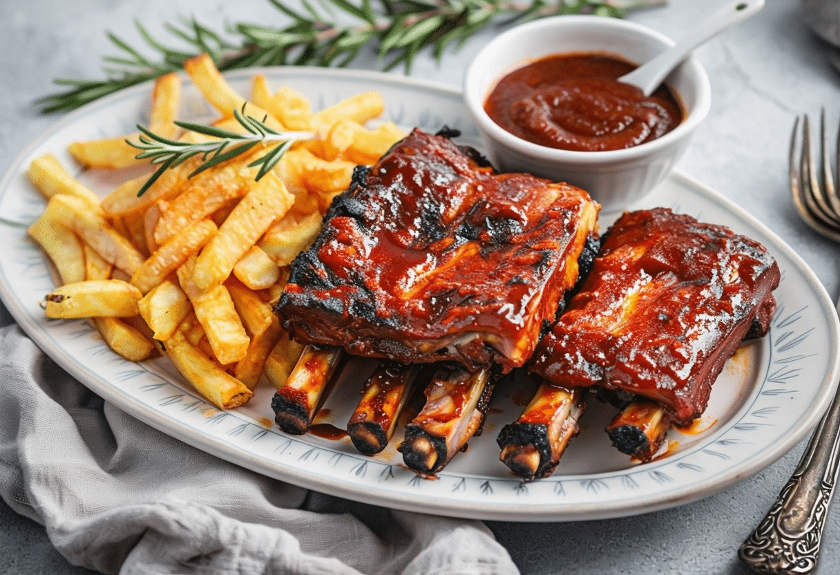 Costillas a la barbacoa - Al estilo americano