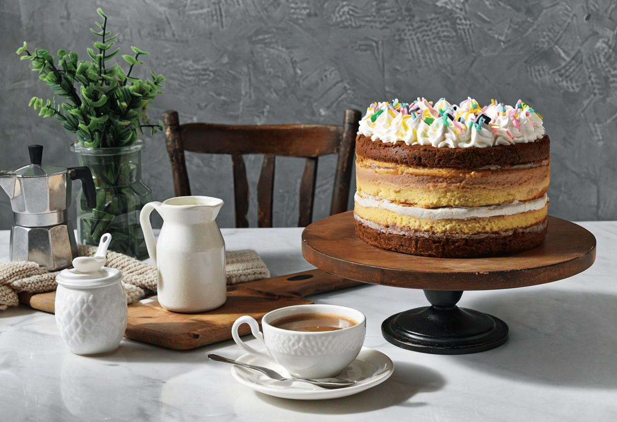 Bizcocho de Chocolate Blanco con Muselina de Limón: Un Postre Irresistible