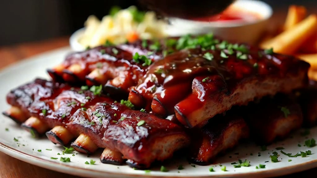 costillas de cerdo a la barbacoa