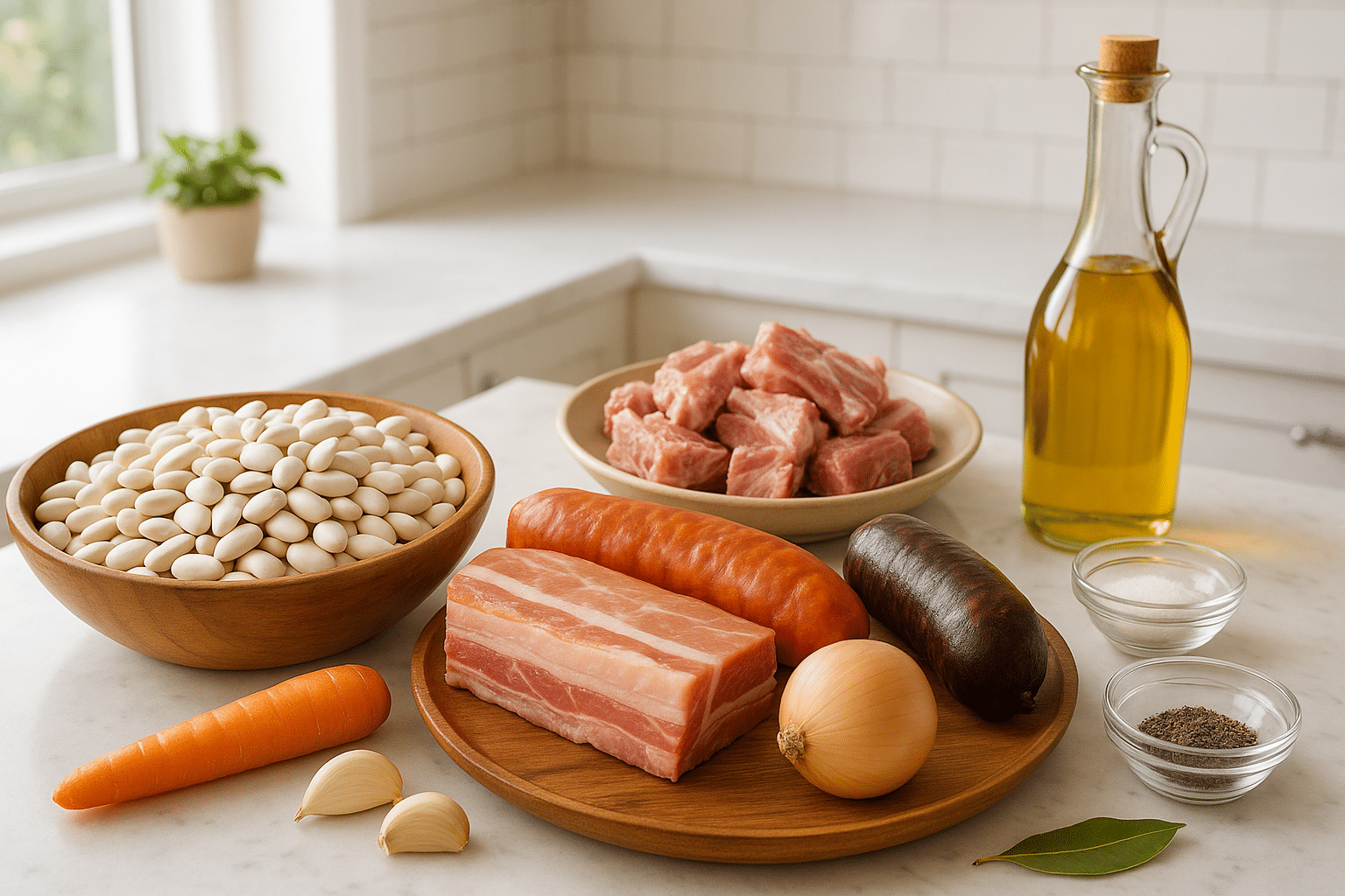 Ingredientes para hacer Cocido Montañes