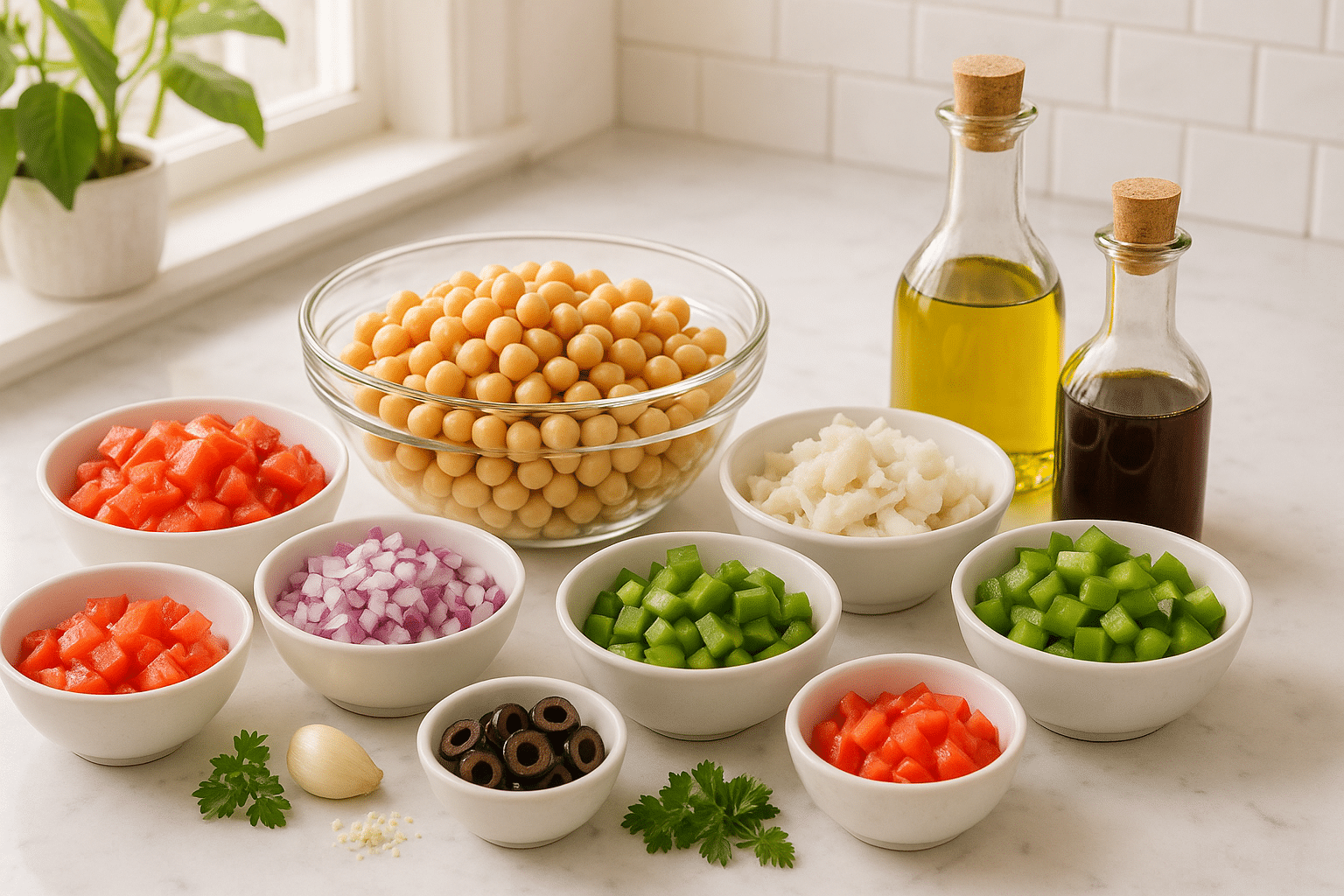 Ensalada De Garbanzos A La Vasca