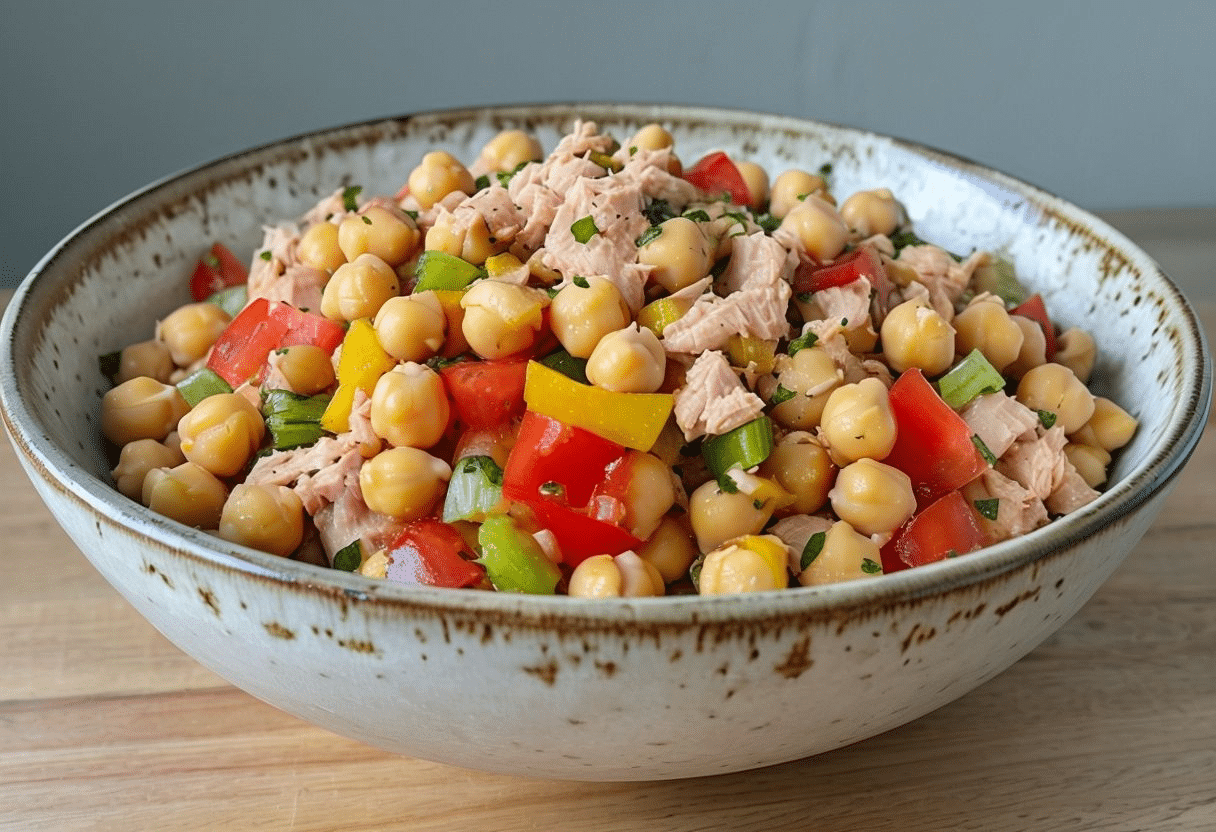 Ensalada de garbanzos a la vasca