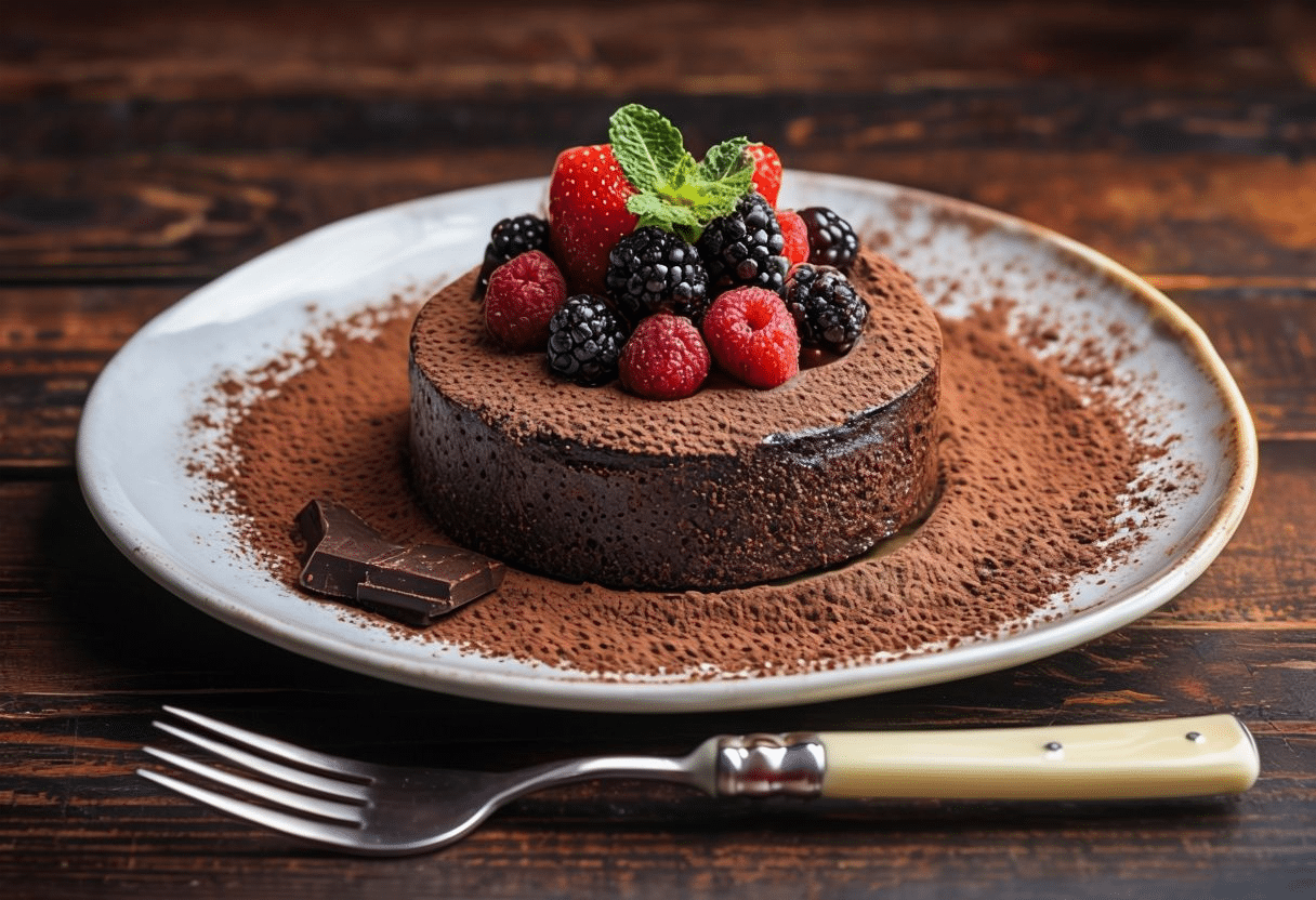 suflé de chocolate