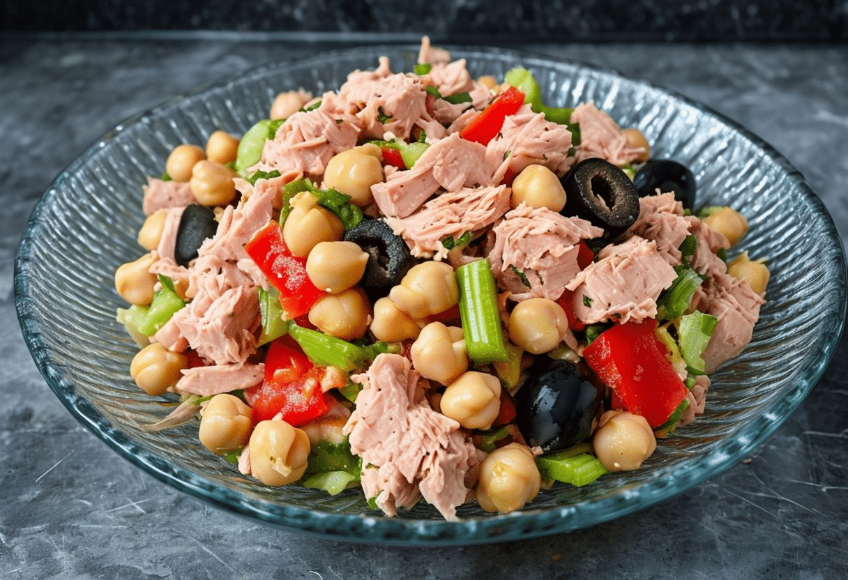 Como hacer Ensalada de garbanzos, a la vasca