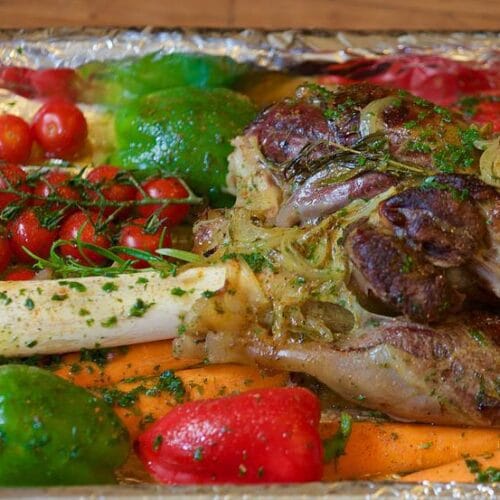 pierna de cordero asada al pimenton