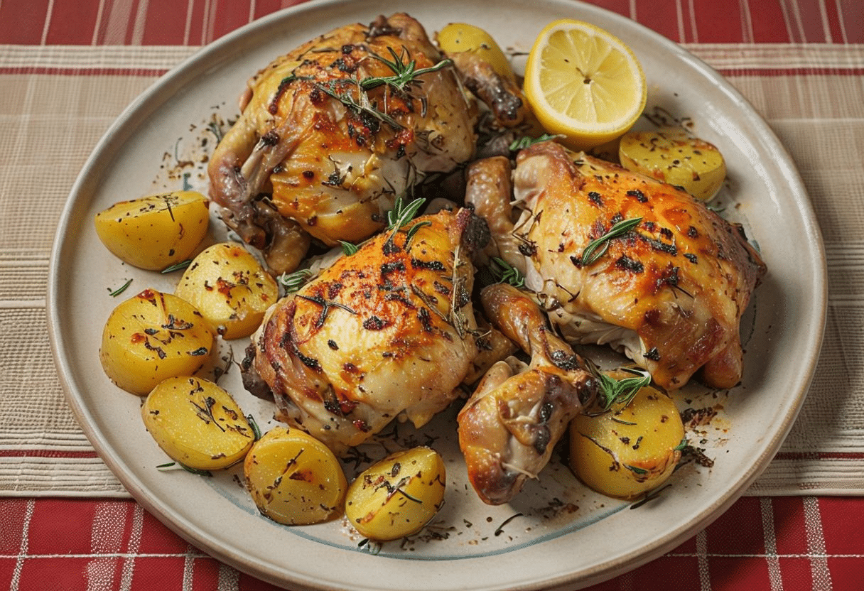 receta de pollo griego