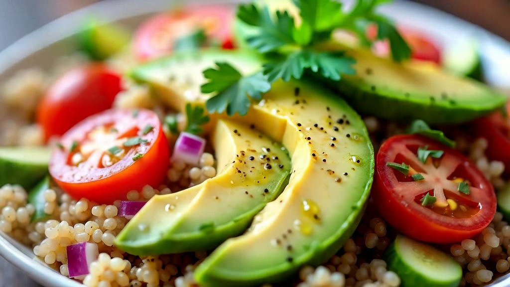 Ensalada Fácil De Quinoa Y Aguacate