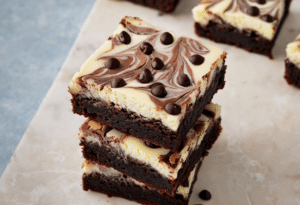 Brownies Cubiertos De Queso