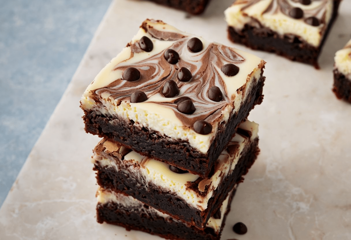 Brownies Cubiertos De Queso