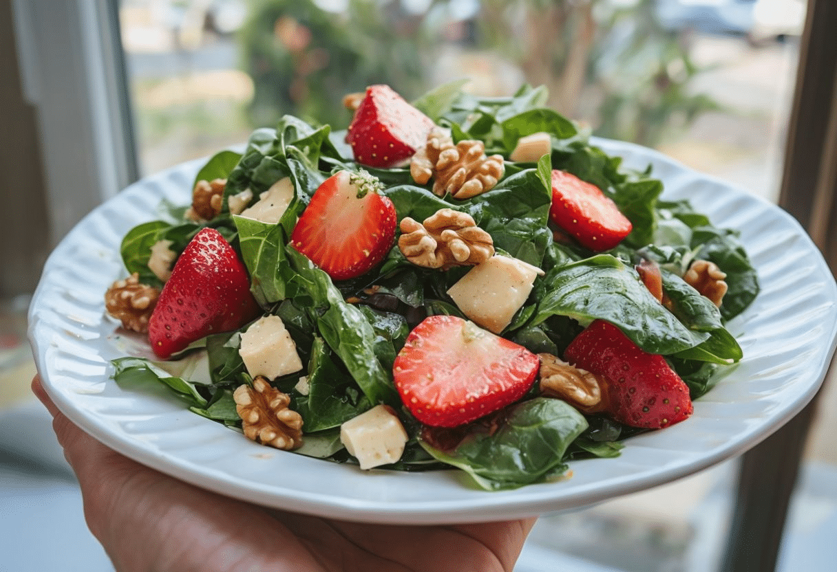 Ensalada De Pollo Con Fresas