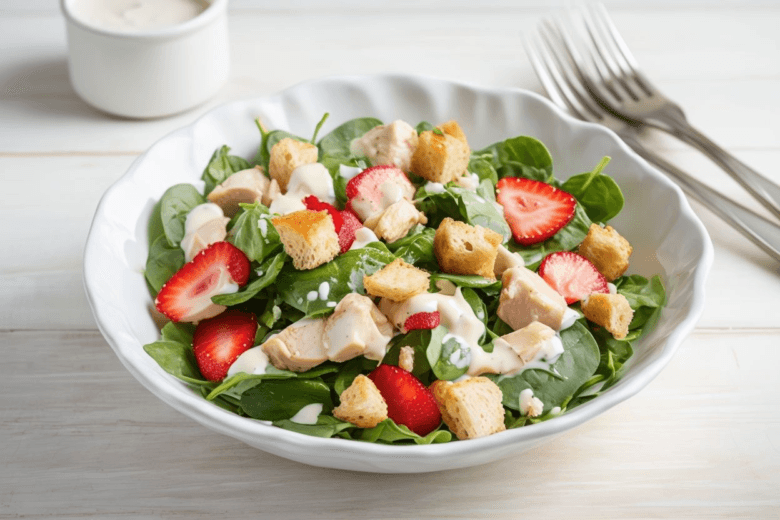 Ensalada De Pollo Con Fresas