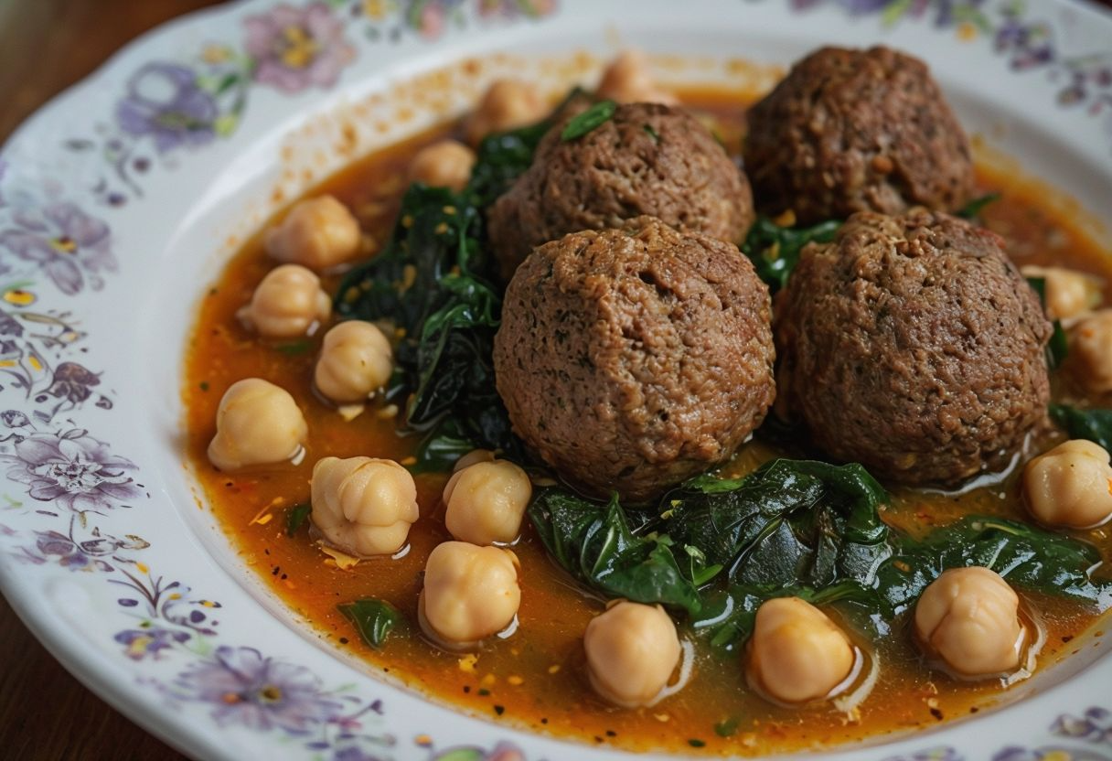 Potaje con garbanzos y Repapalos