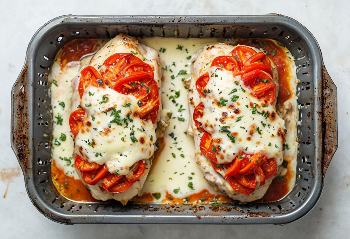 Receta Pavo con Tomate y Queso