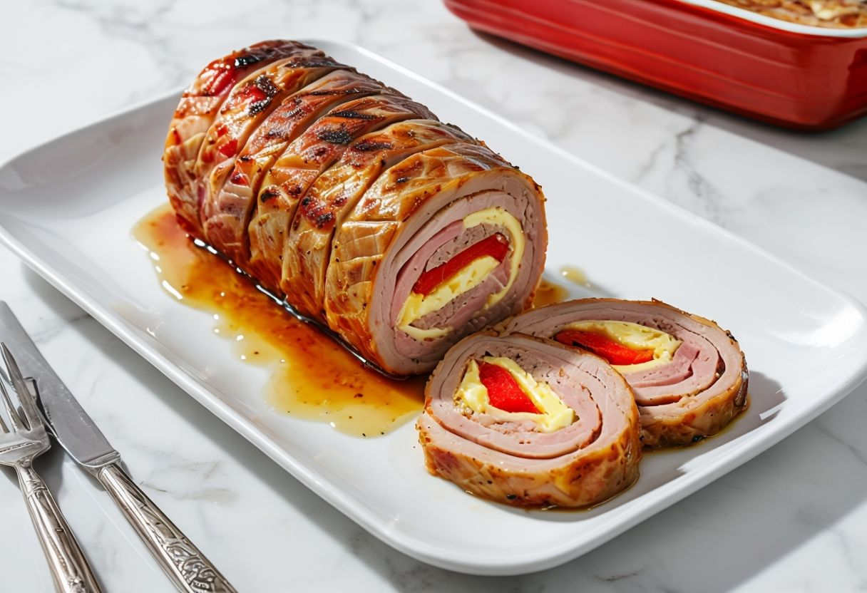 Rollo de ternera rellena