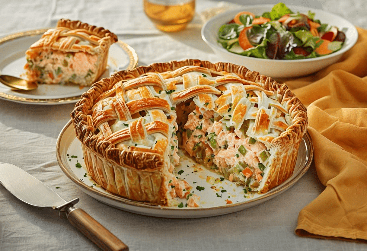 Pastel de pollo guisado