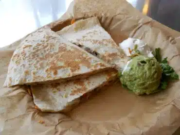 Quesadillas de pollo Shawarma