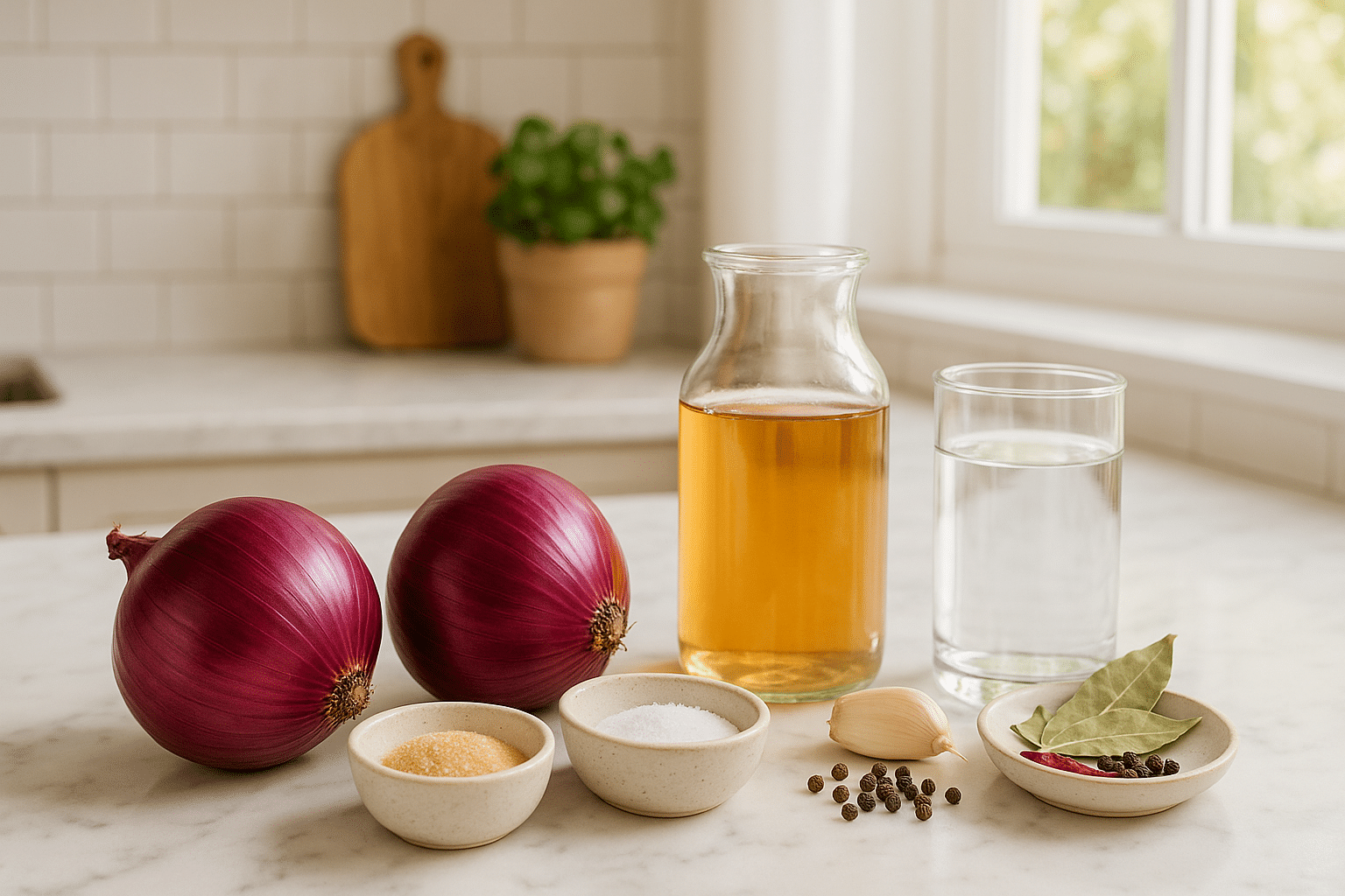 Ingredientes para Cebolla Encurtida