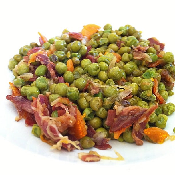Guisantes con jamón