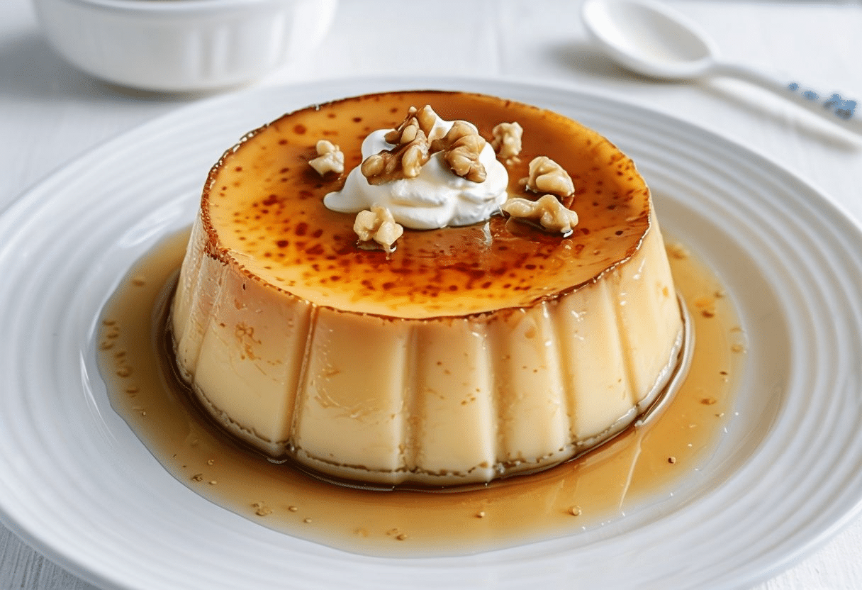 flan de huevo en microondas