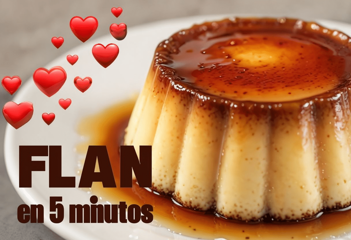 Flan de Huevo en Microondas Fácil y Rápido