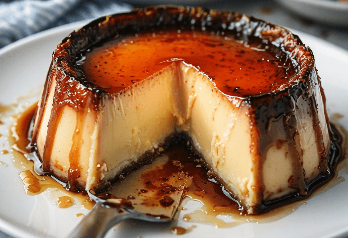 Flan de huevo en microondas
