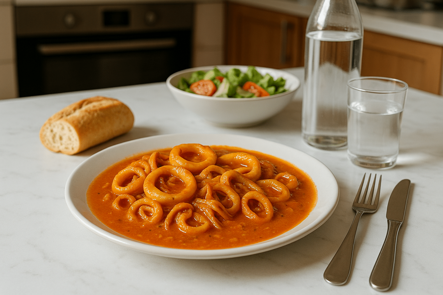 Calamares en salsa receta dela abuela