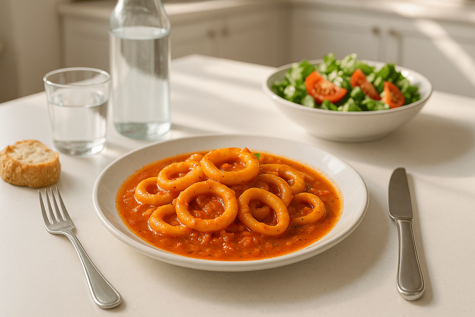Calamares en salsa receta dela abuela
