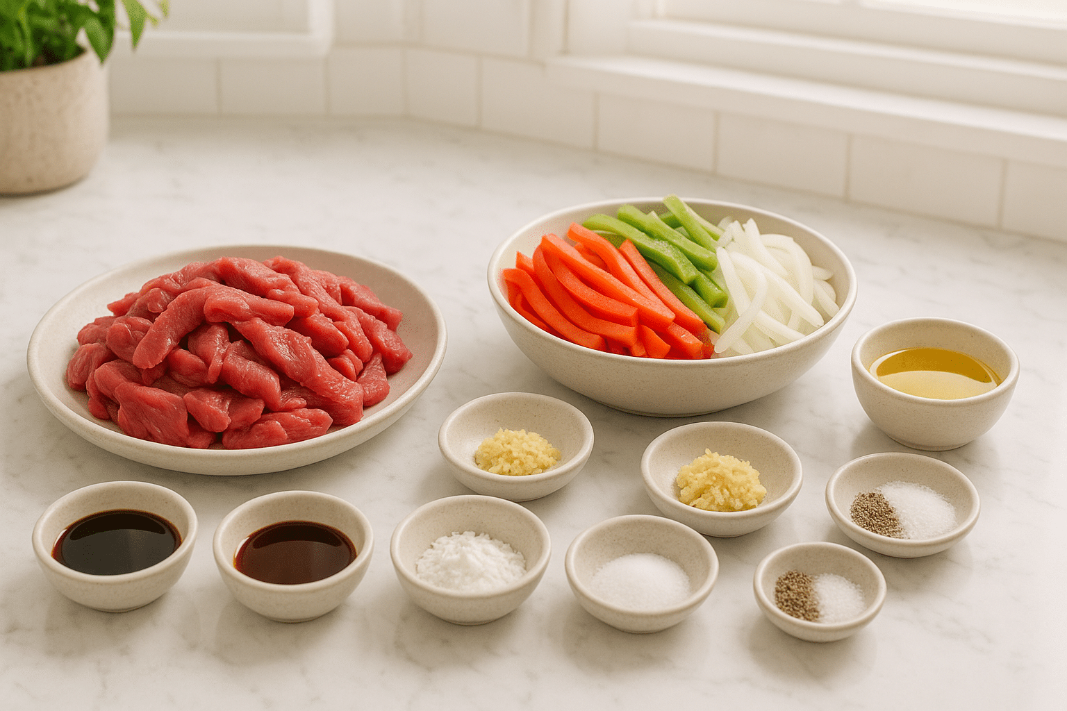 Ingredientes para hacer Ternera Tie Ban
