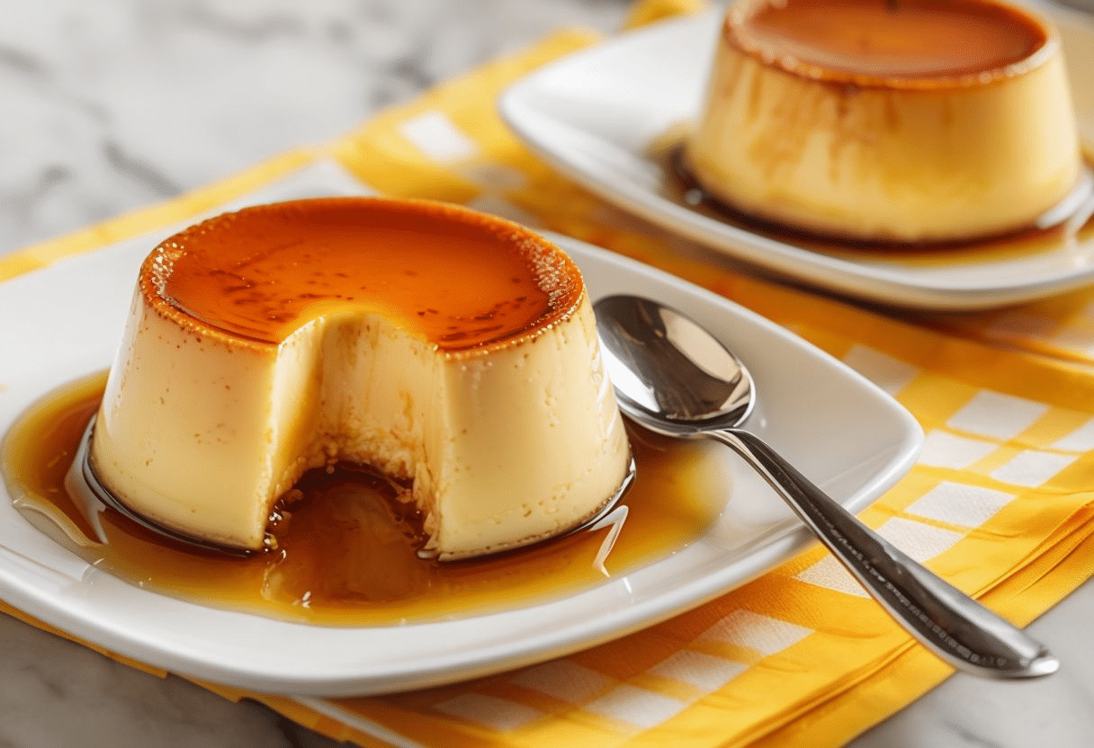 Flan de huevo casero