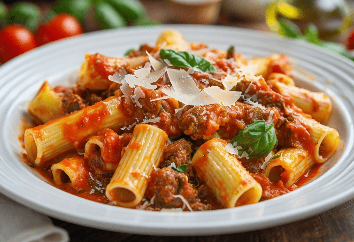 Macarrones con carne picada de la abuela