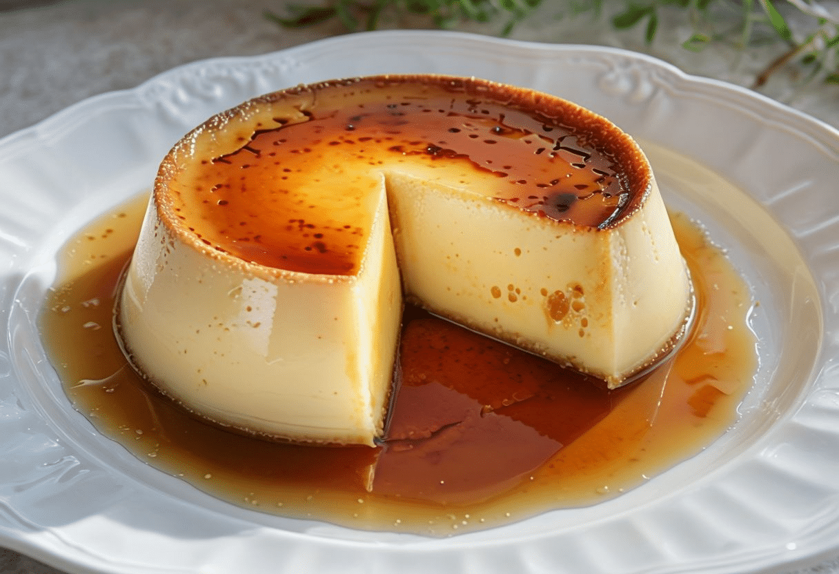 Flan de huevo casero