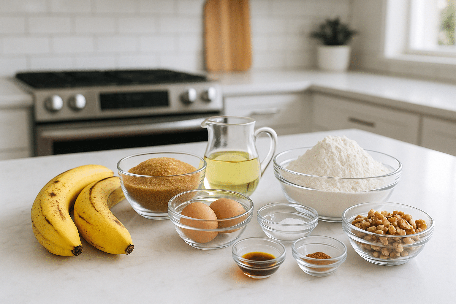 Ingredientes para la Torta de cambur