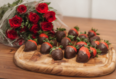 ramos de fresas con chocolate