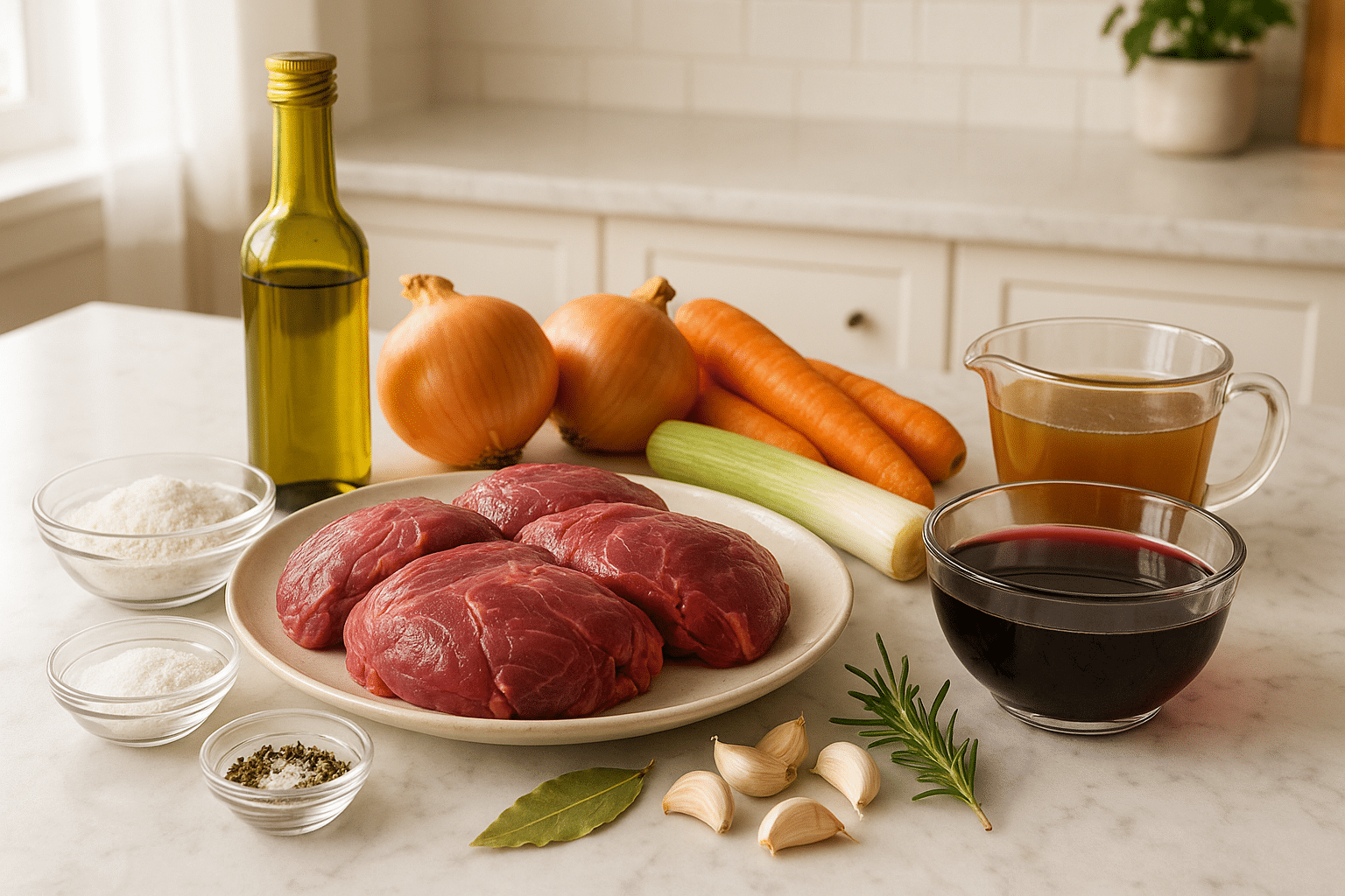 Ingredientes Carrilleras al vino tinto de la abuela