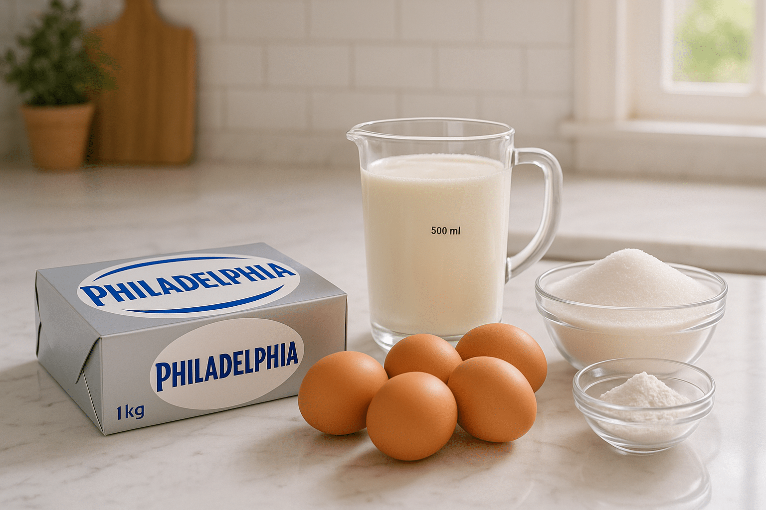 Ingredientes para preparar Tarta de Queso La Viña