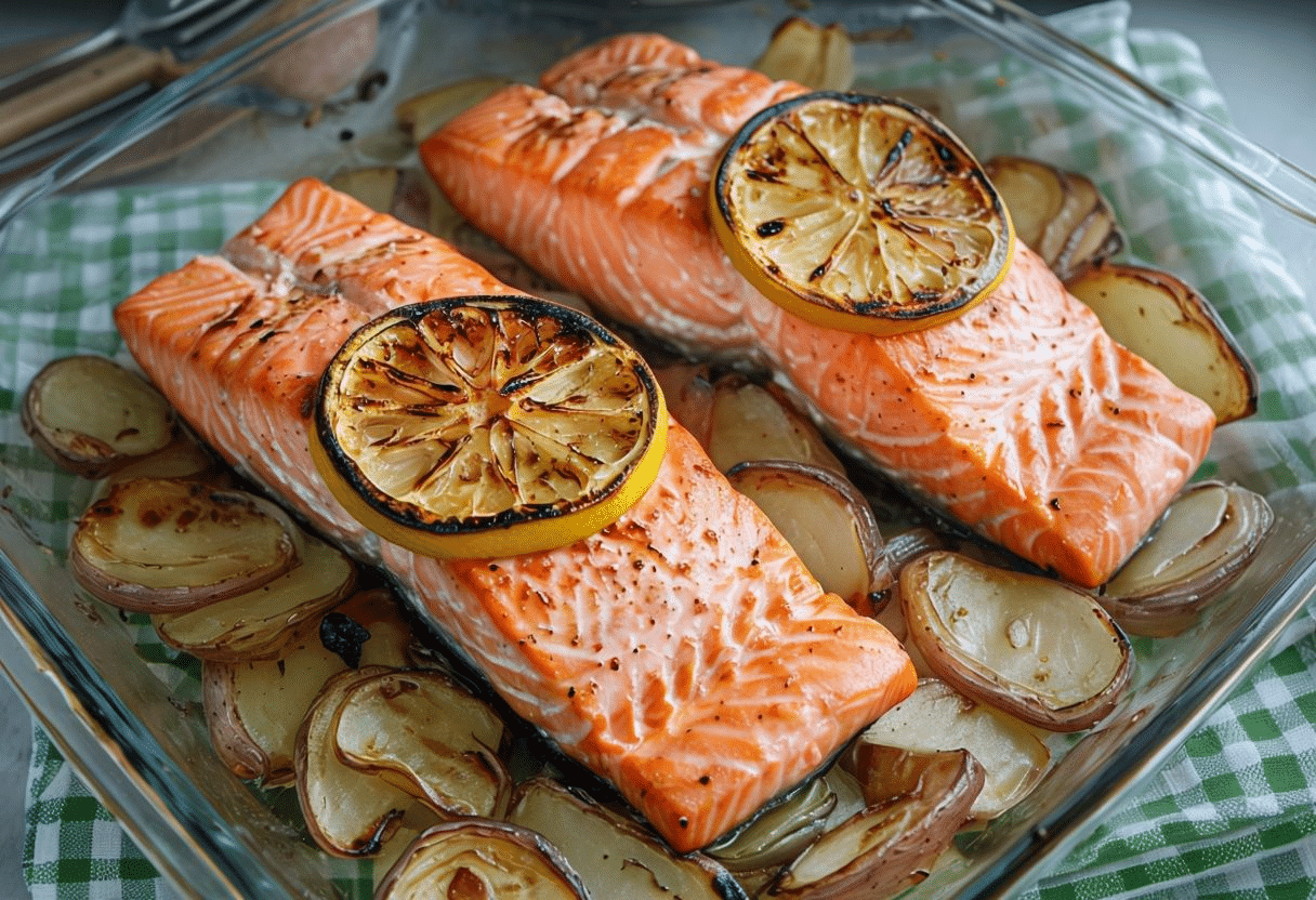 salmon en freidora de aire