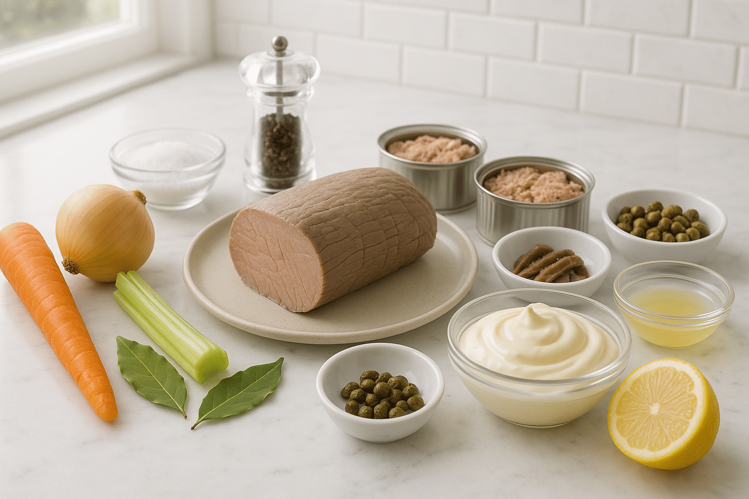 Ingredientes (Vitello Tonnato)