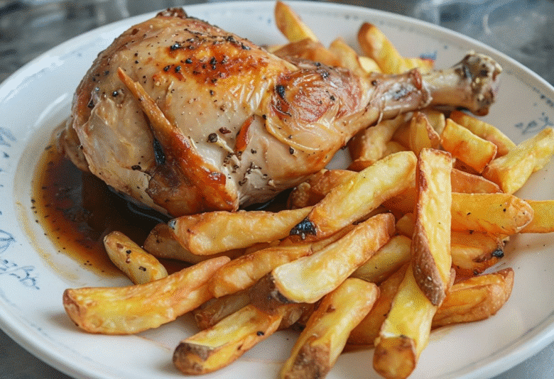 pollo al horno con patatas