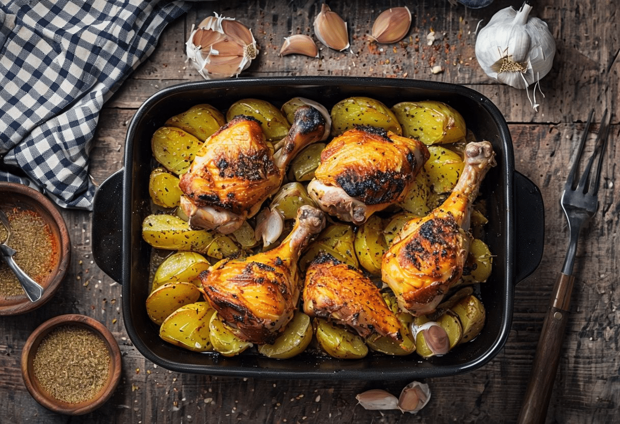 Pollo al Horno con Patatas