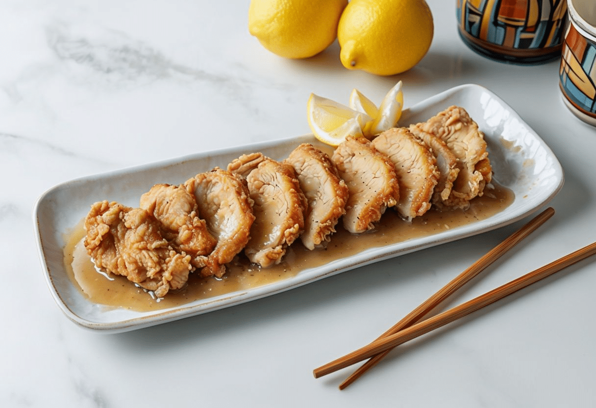 Pollo al limón estilo chino