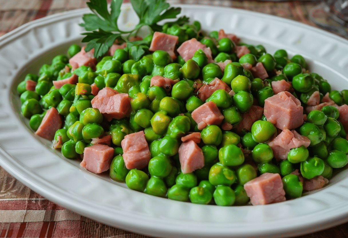 Guisantes a la hierbabuena