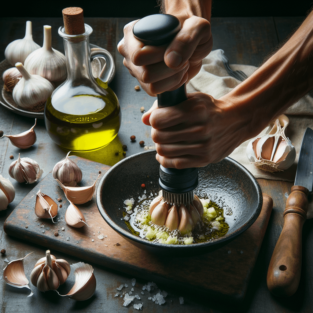 Alioli casero: La deliciosa magia de ajo y aceite en una salsa irresistible.