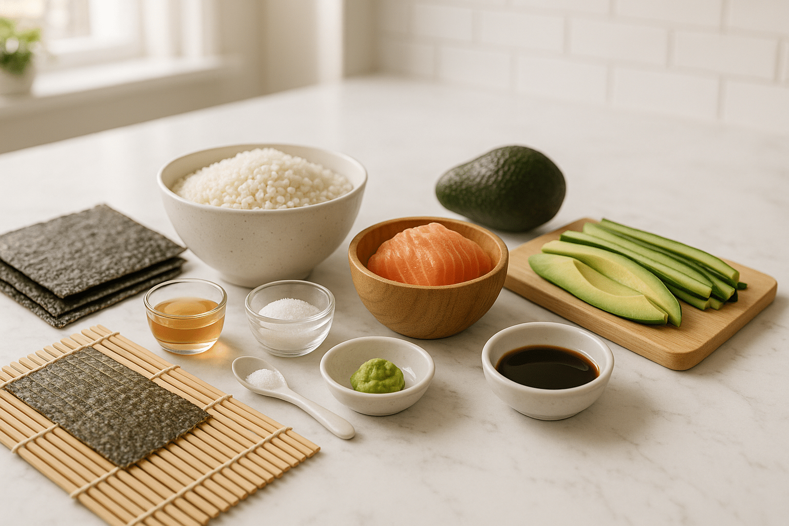Ingredientes para Maki Sushi