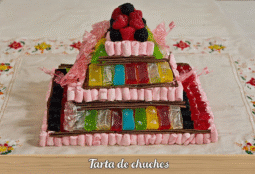 Tarta de chuches y chocolatinas