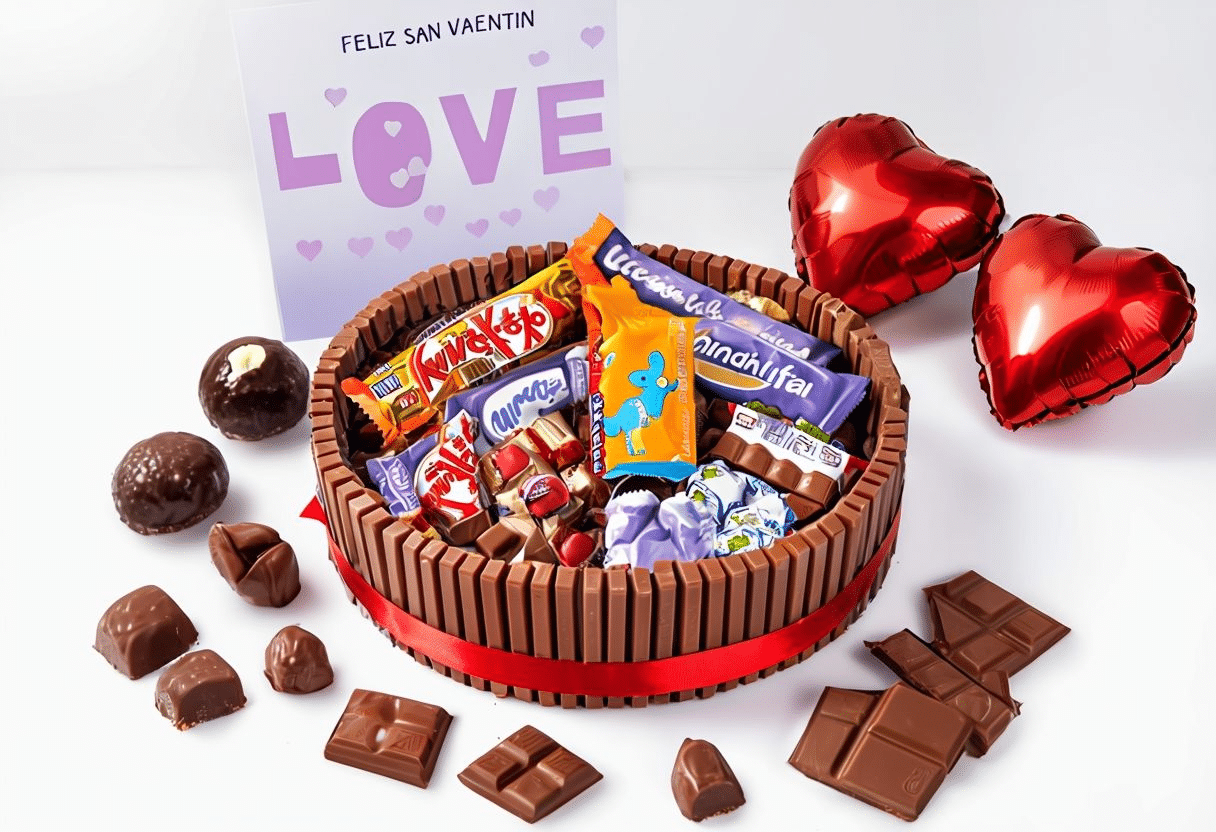 Tarta de chuches y chocolatinas
