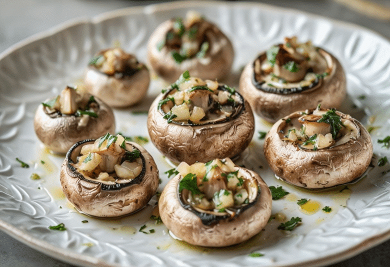 Champiñones al Horno con Ajo y Perejil