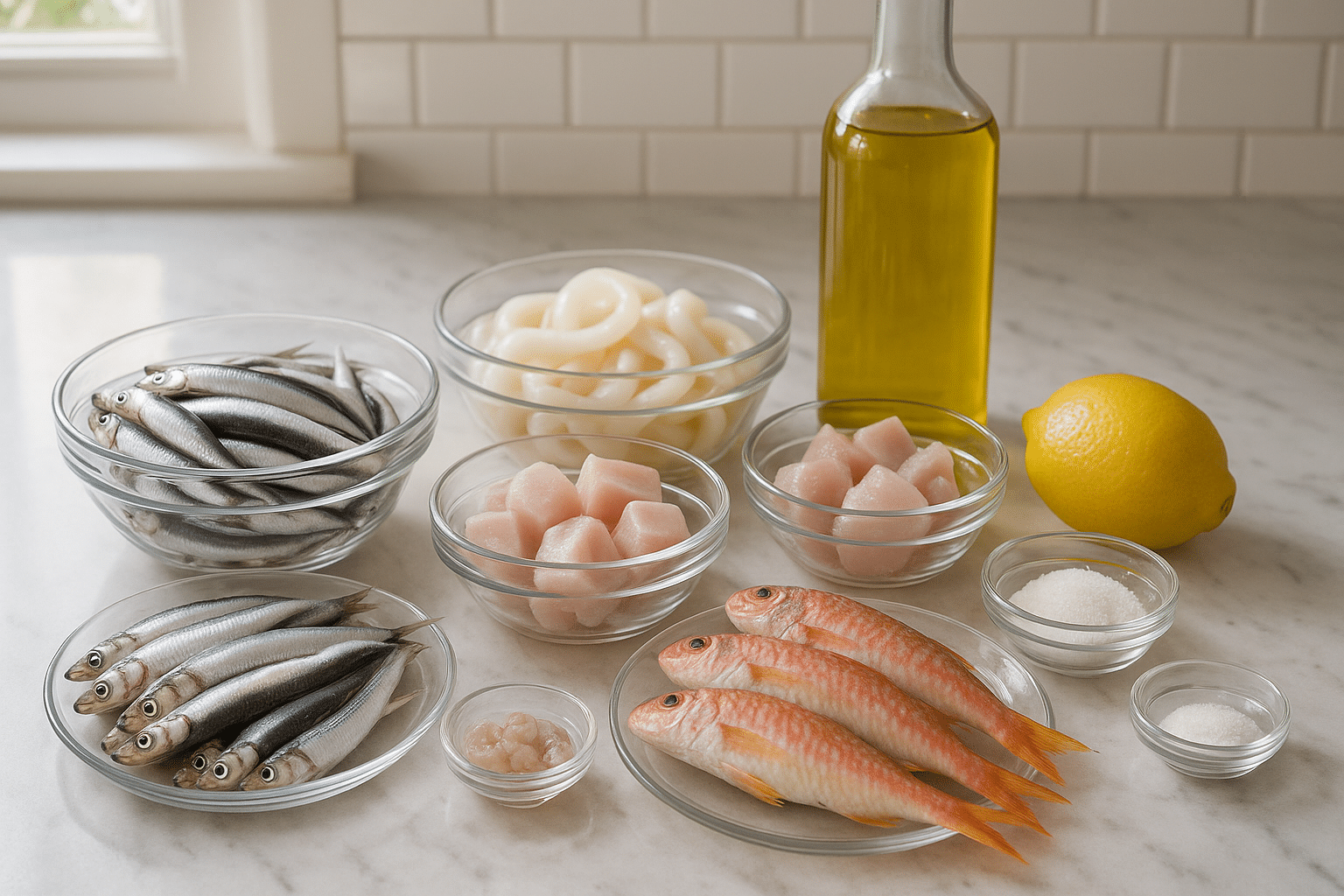 Ingredientes para preparar Fritura Malagueña