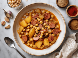 Callos a la gallega con garbanzos