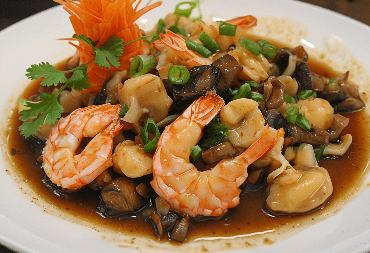 Gambas a la tie ban