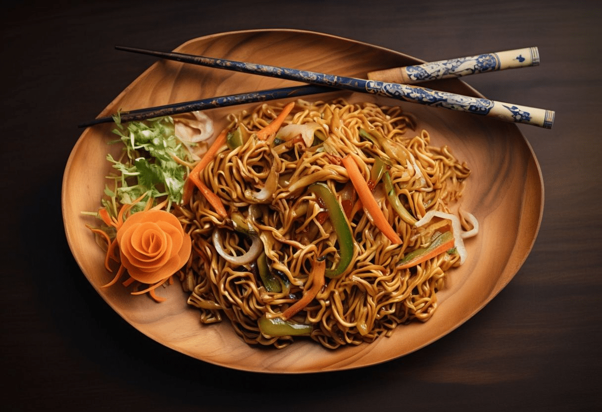 Fideos Chinos con Pollo